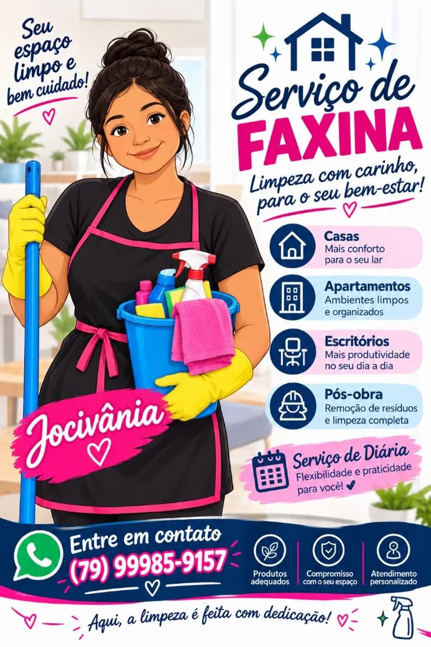Faxineira e diarista 