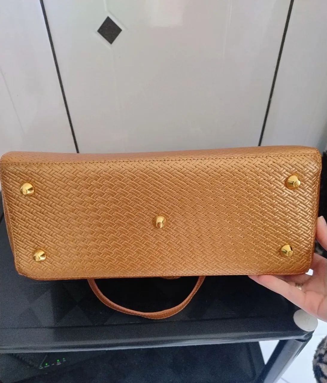 BOLSA ORIGINAL CARMEN STEFFENS NATURAL LEATHER - Bolsas, malas e