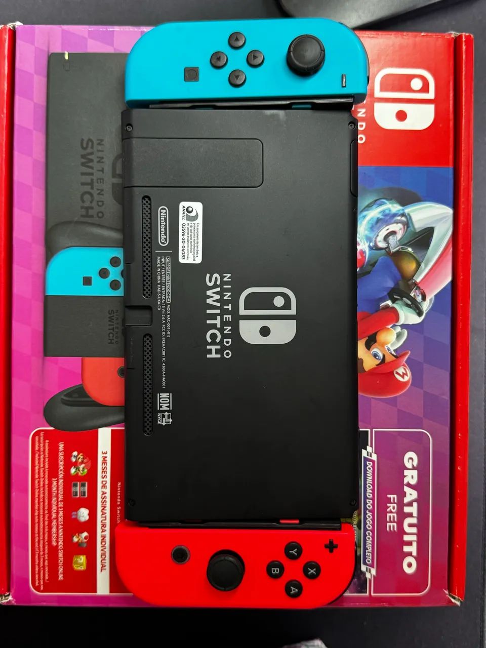 Nintendo Switch V2 + MicroSD 128GB - Completo na Caixa - Foto 5