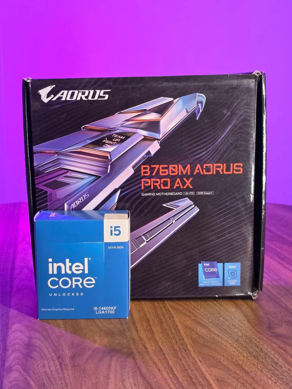 Kit I5 14600KF + B760m Aorus Pro DDR5