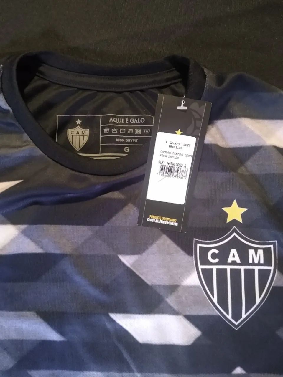 Camisa LICENCIADA Formas Geometricas Atlético Mineiro - Foto 4
