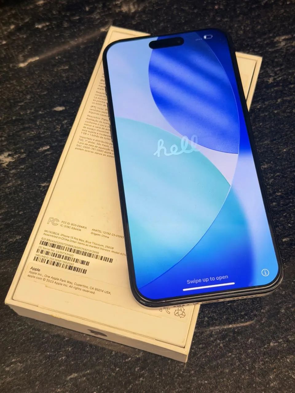 iPhone 15 ProMax 256Gb Titânio Azul 