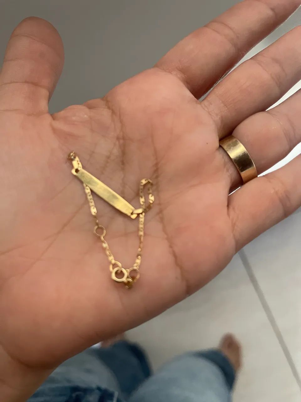 Pulseira ouro infantil 