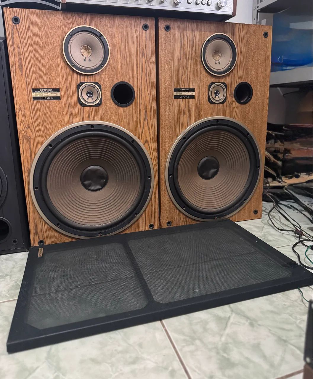Par de caixas de som pioneer cs G403 de 15 polegadas  - Foto 2