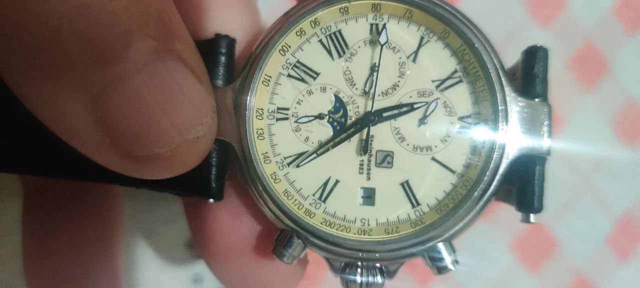 Stanhausen funcionando normalmente todo em aço inox automático original elegante  - Foto 2