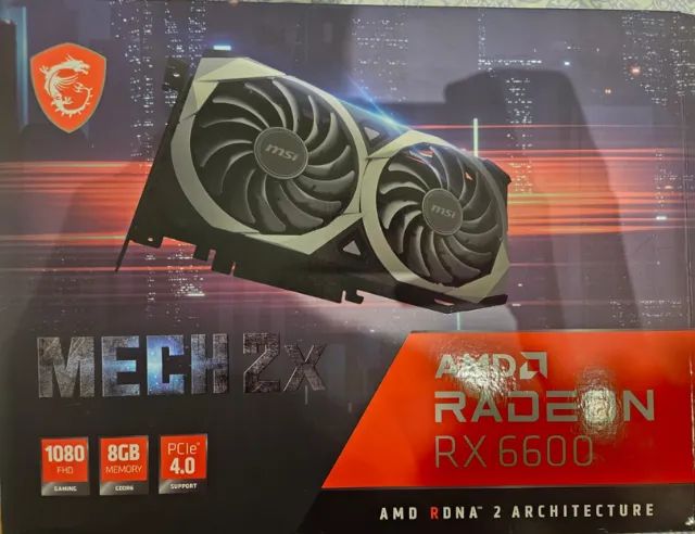 RX 6600 MSI MECH 2X 8GB - Foto 4