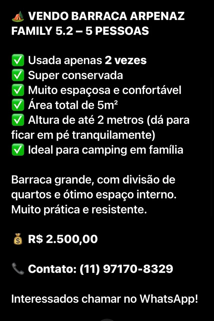 Barraca de camping Quéchua 5.2 Flash & Black  - Foto 2