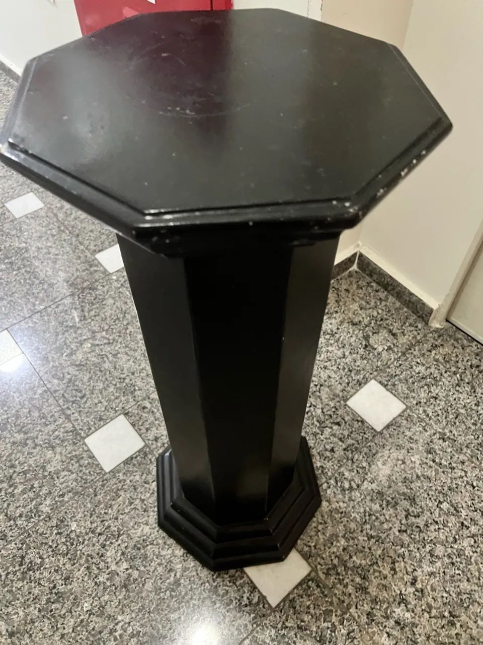 Pedestal de madeira preto - Foto 4
