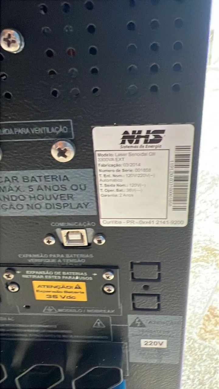 Vendo Nobreak NHS Senoidal de 3.300 VA Bivolt 