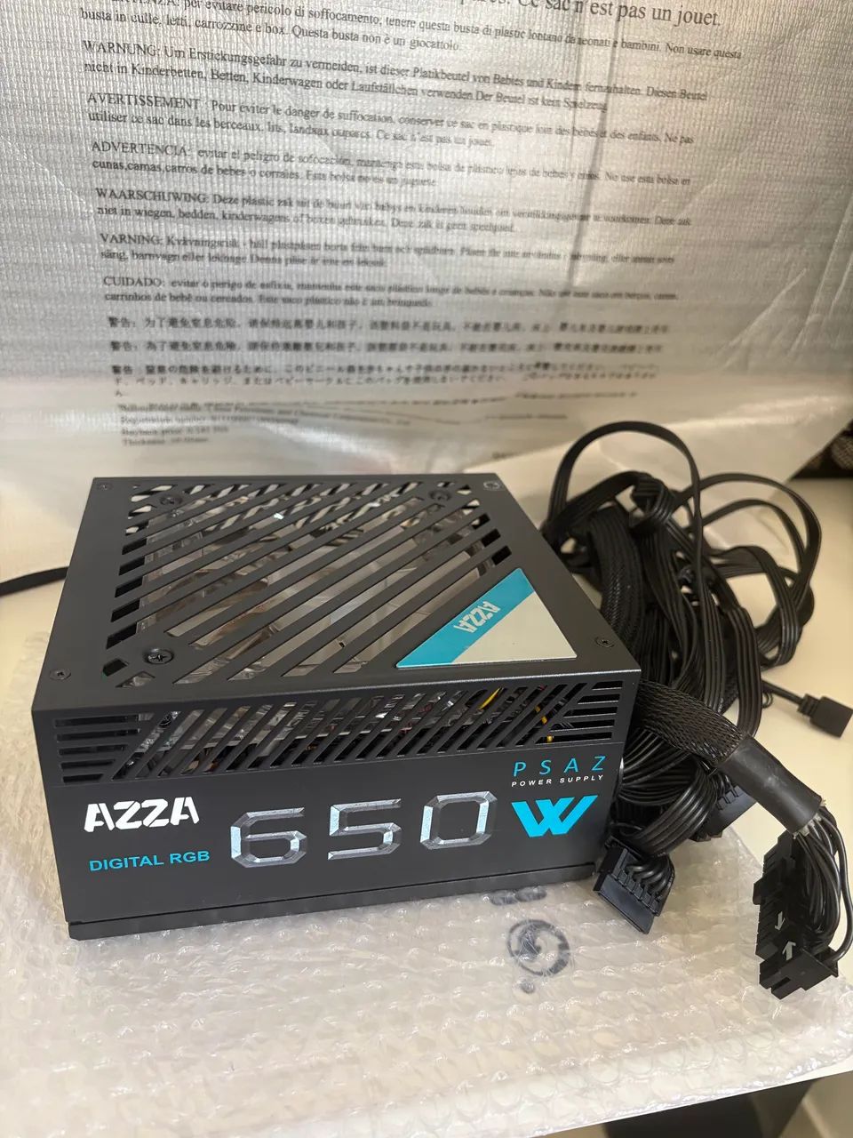 Fonte AZZA 650W 80 PLUS Bronze - Foto 3