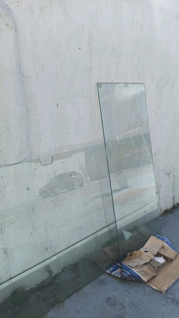 Porta de vidro completa 