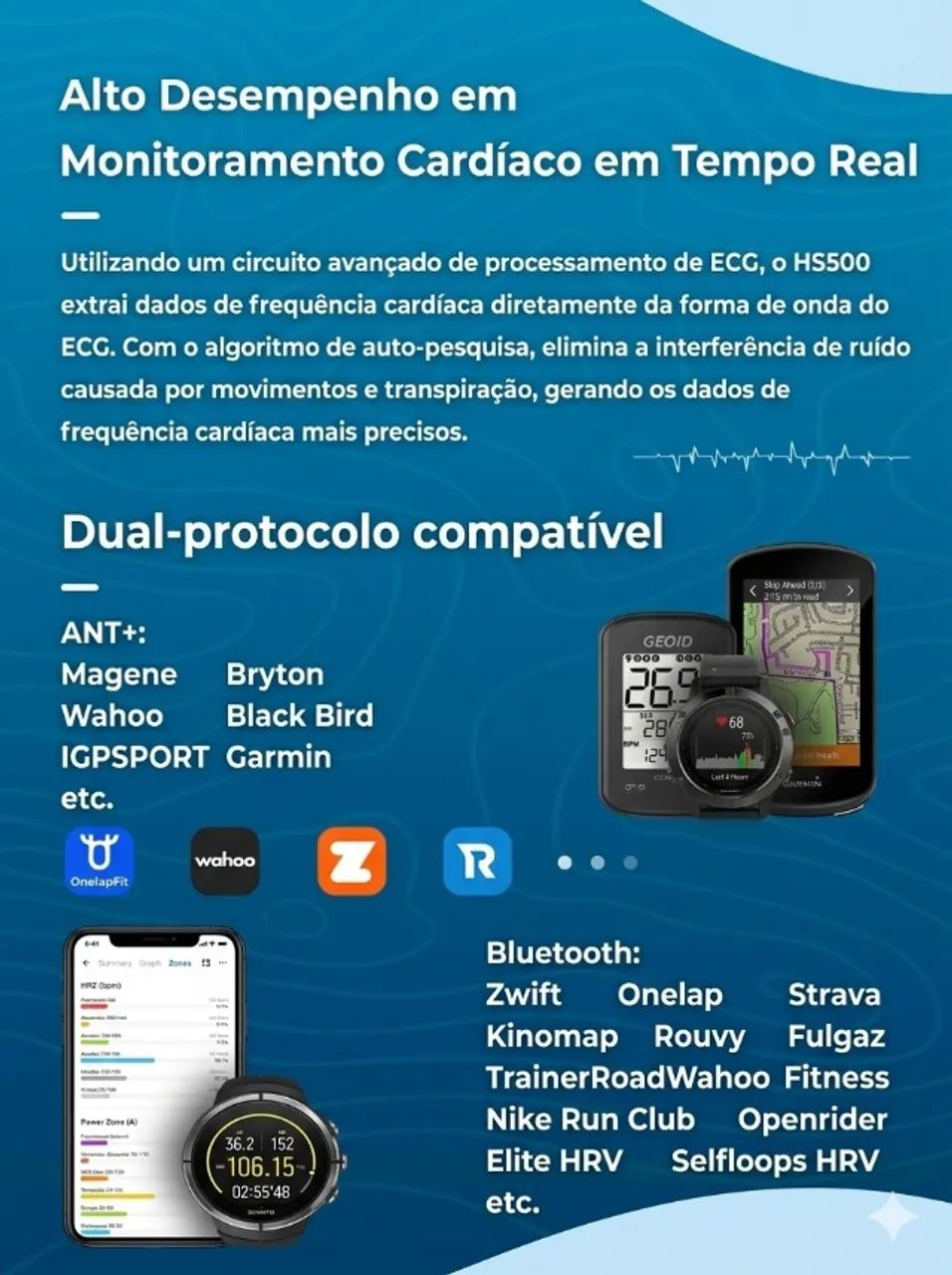 Monitor de Frequência Cardíaca HS500 - Foto 2