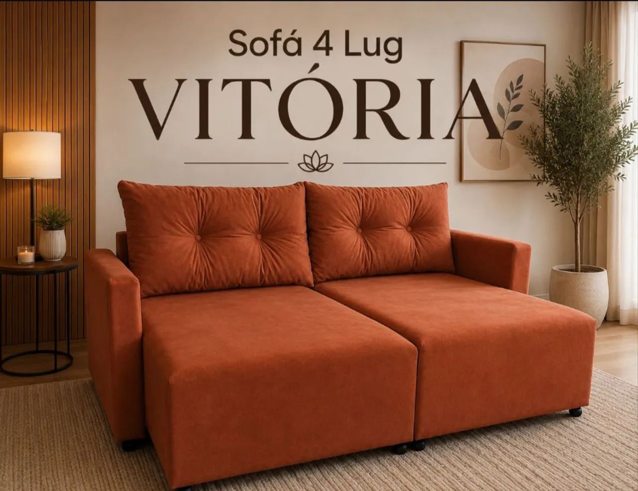 SOFÁ CAMA dois lugares GRANDE 1.95/1.20 diversas cores - Foto 3