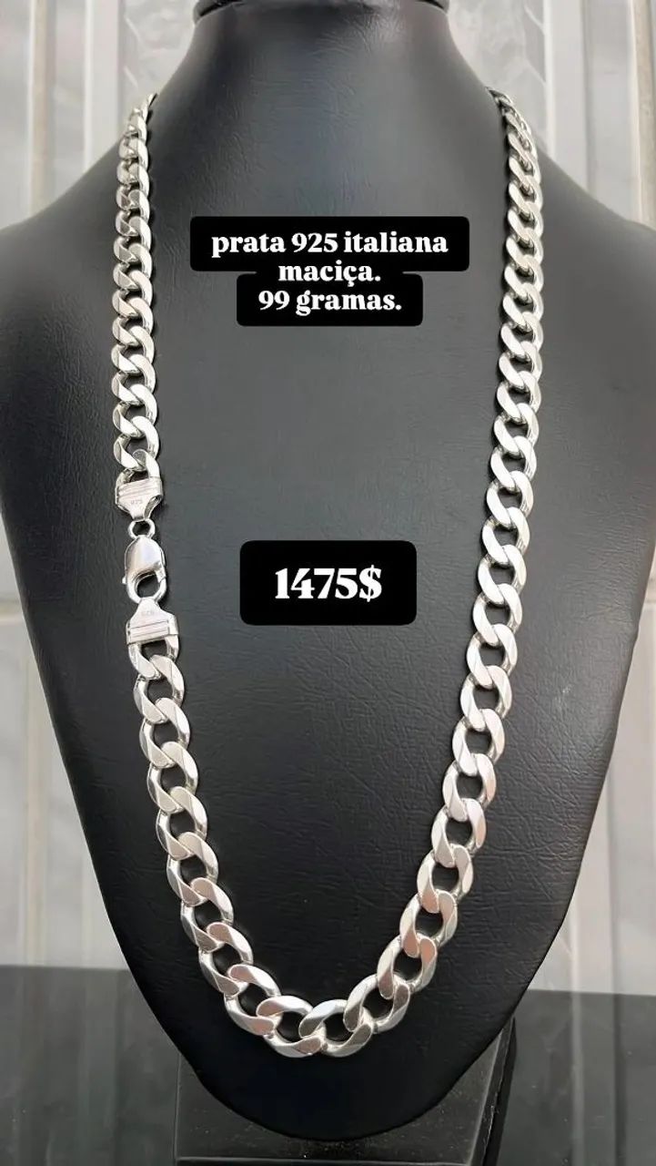 Prata 925 masculina  - Foto 5
