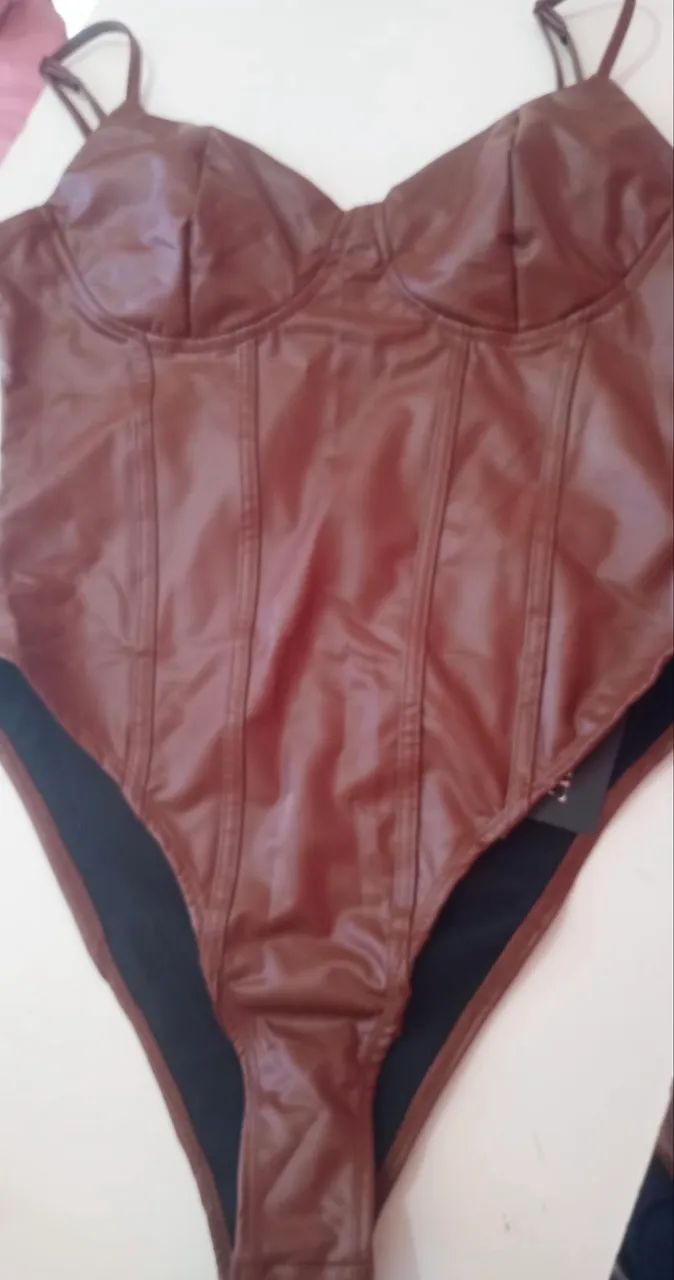 Body Marrom Feminino - Foto 2