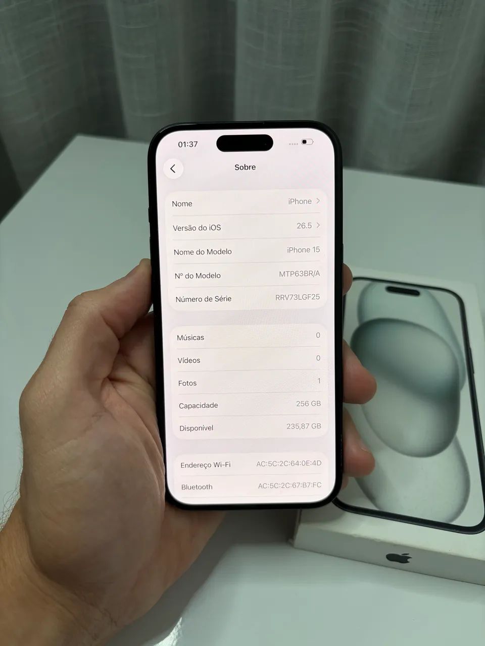 iPhone 15 256GB Preto - Seminovo - Foto 5