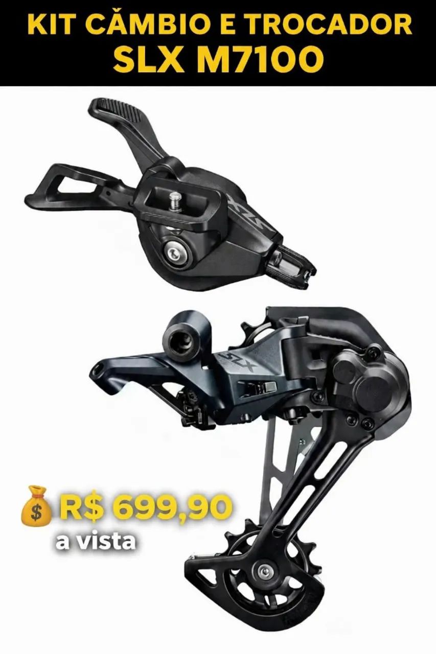 Câmbio SLX m7100 + trocador SLX m7100