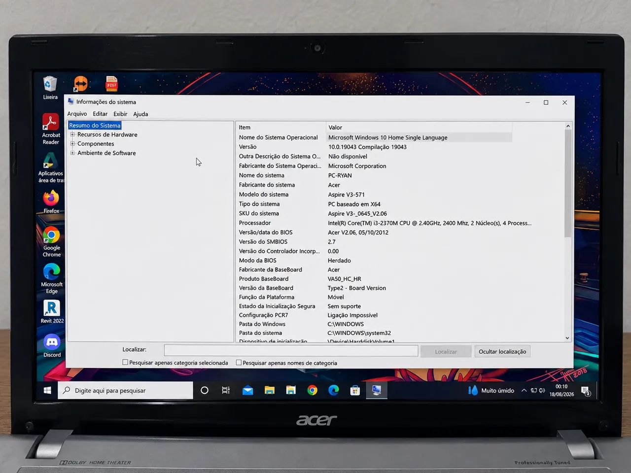Notebook Acer Aspire V3-571 | Core i3 | Windows 10 | Pronto para Usar - Foto 3