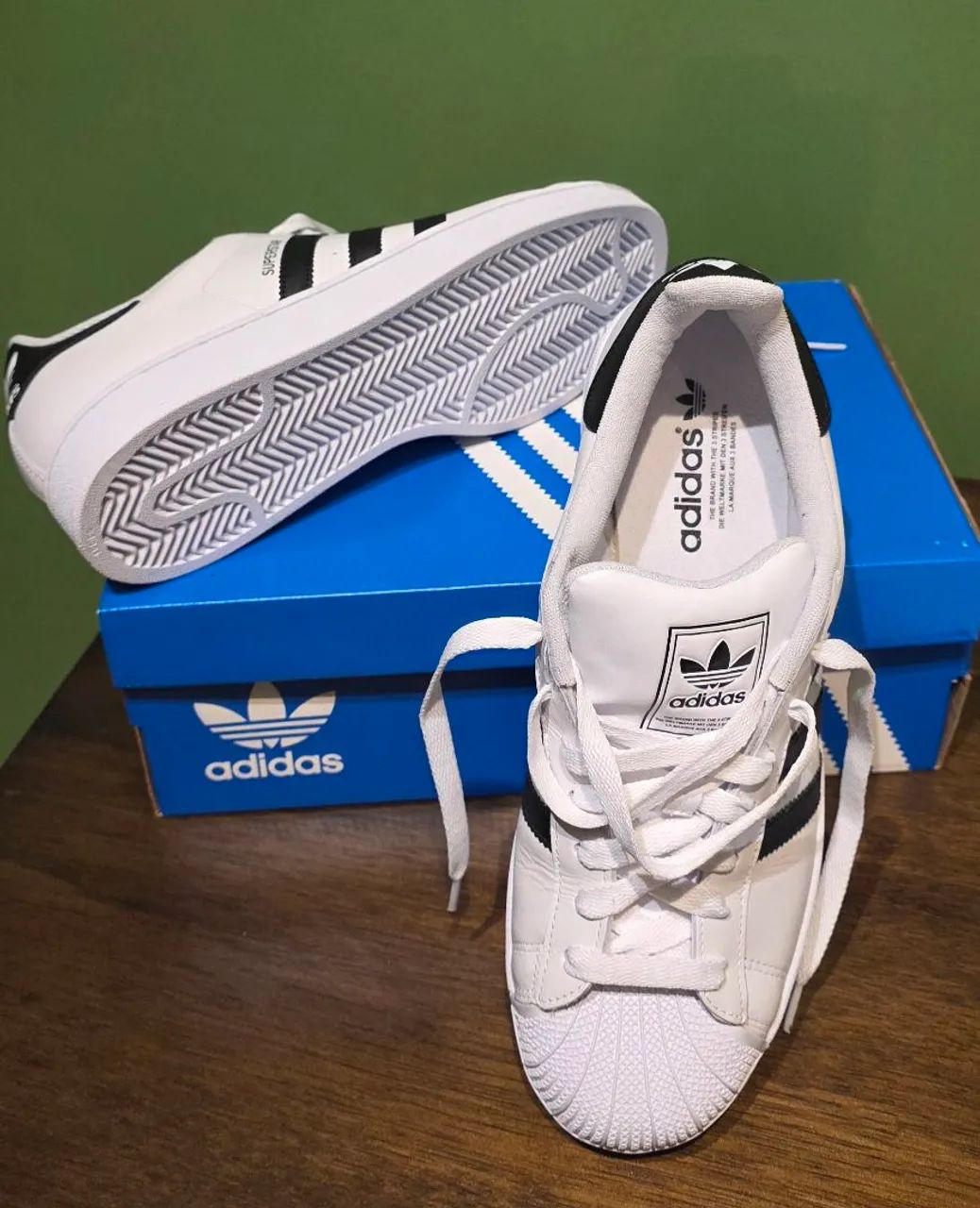 Tenis adidas superstar II branco tamanho 43, novo, na caixa, sem uso, original.