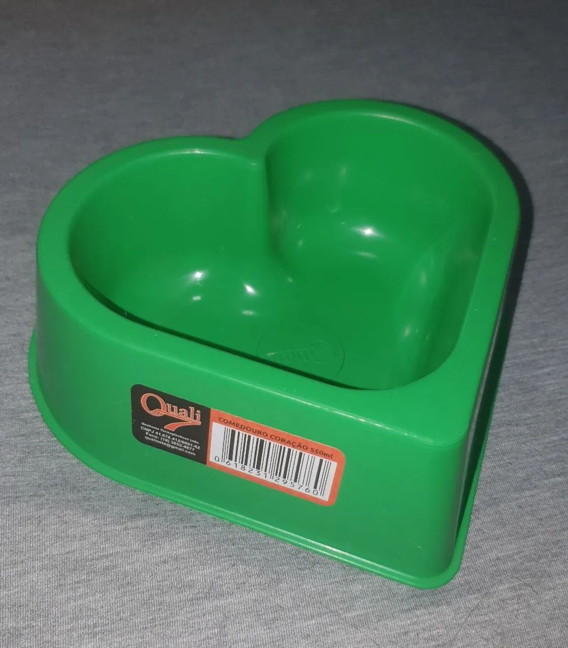 Comedouro plástico 550ml + 2 pás higiênicas para gatos - Foto 2