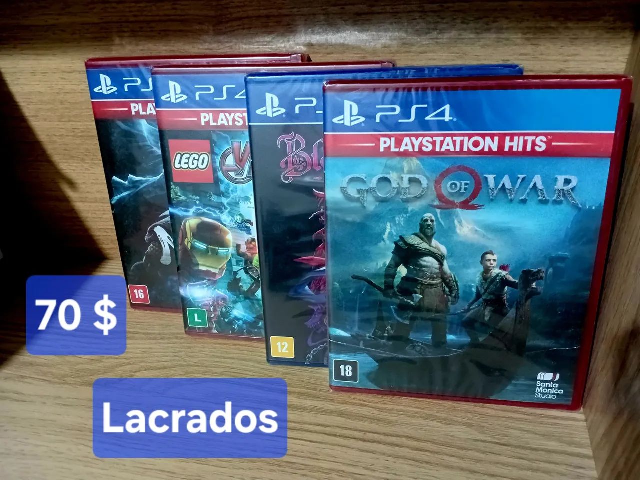 Jogos ps4 lacrados e usados 