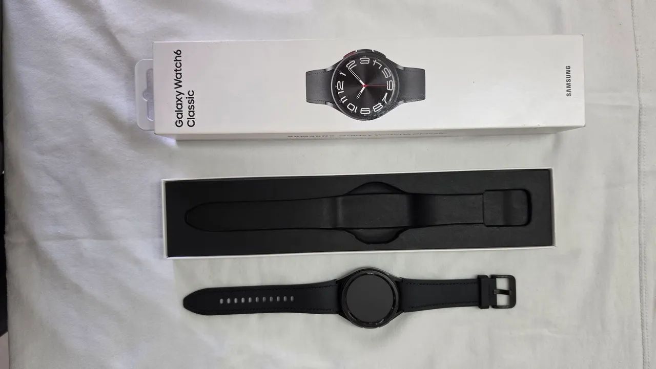 SAMSUNG GALAXY WATCH6 CLASSIC LTE 43MM - IMPECÁVEL!