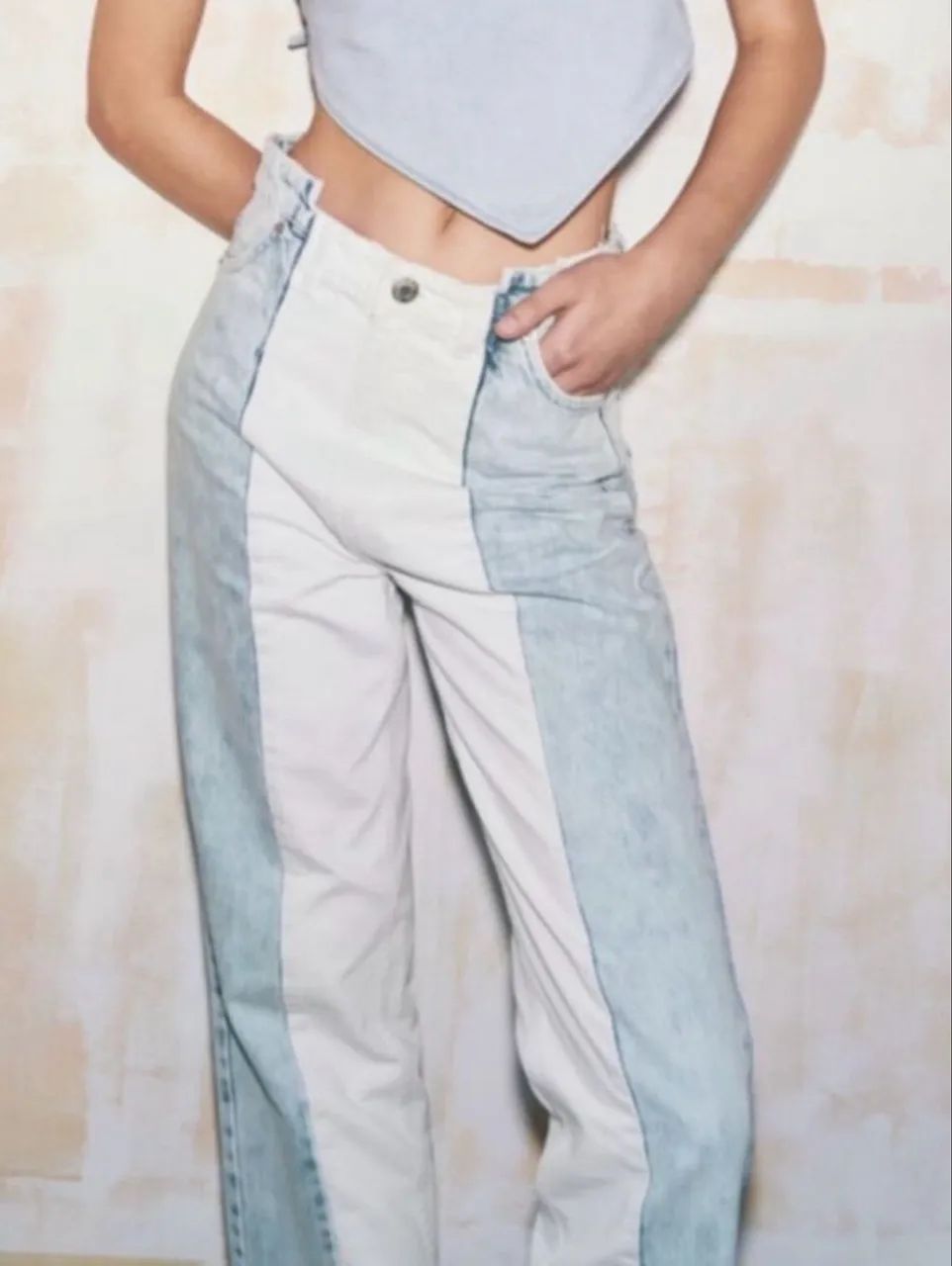 Calça Patchwork Zara tam 38 