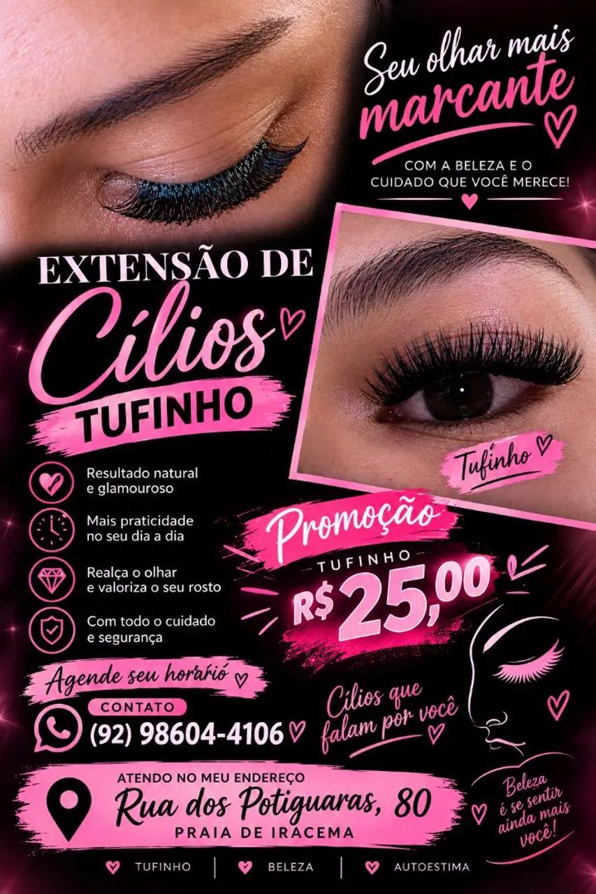 PROMOÇÃO DE CÍLIOS TUFINHO 