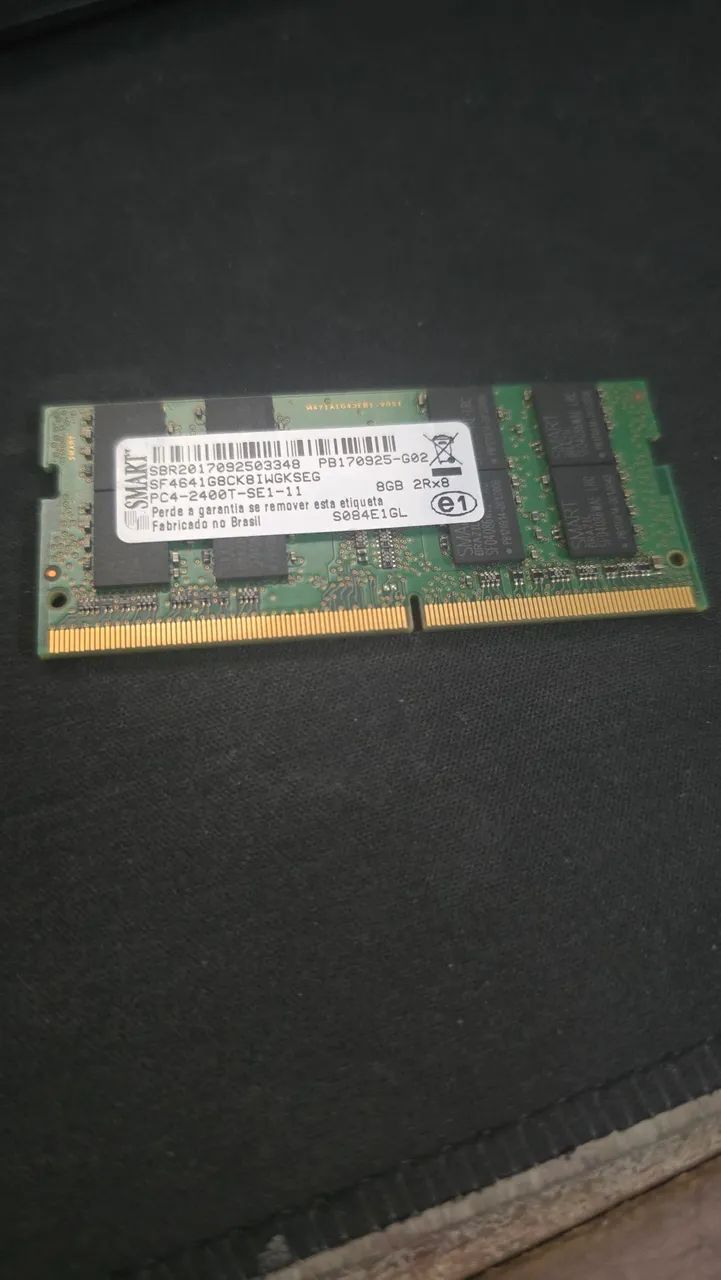 Memória notebook ddr4 8gb  pc4-2400t