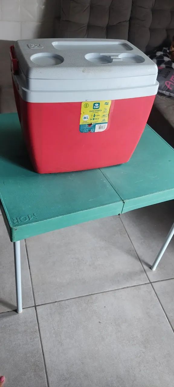 Mesa camping e caixa térmica  - Foto 2