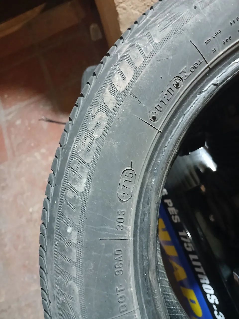 Pneu aro 15 185 65 meia vida - Foto 2