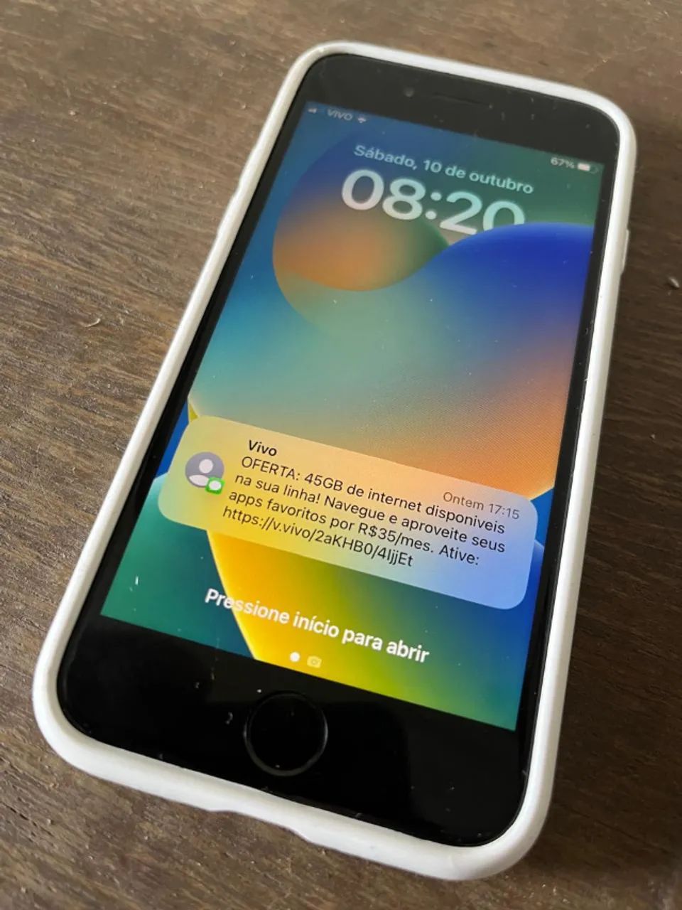  iPhone 8 64GB Cinza-Espacial - Tela Original, Bateria Premium Nova e Touch ID OK
