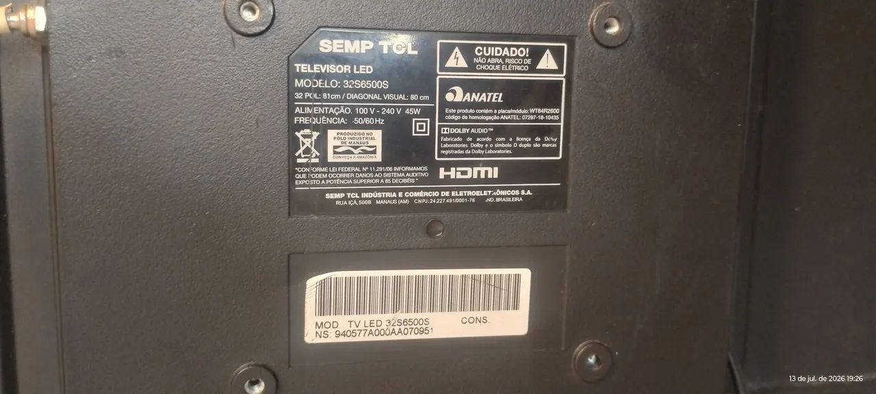 Venda de um TV TCL smartv Android funcionando tudo  - Foto 5