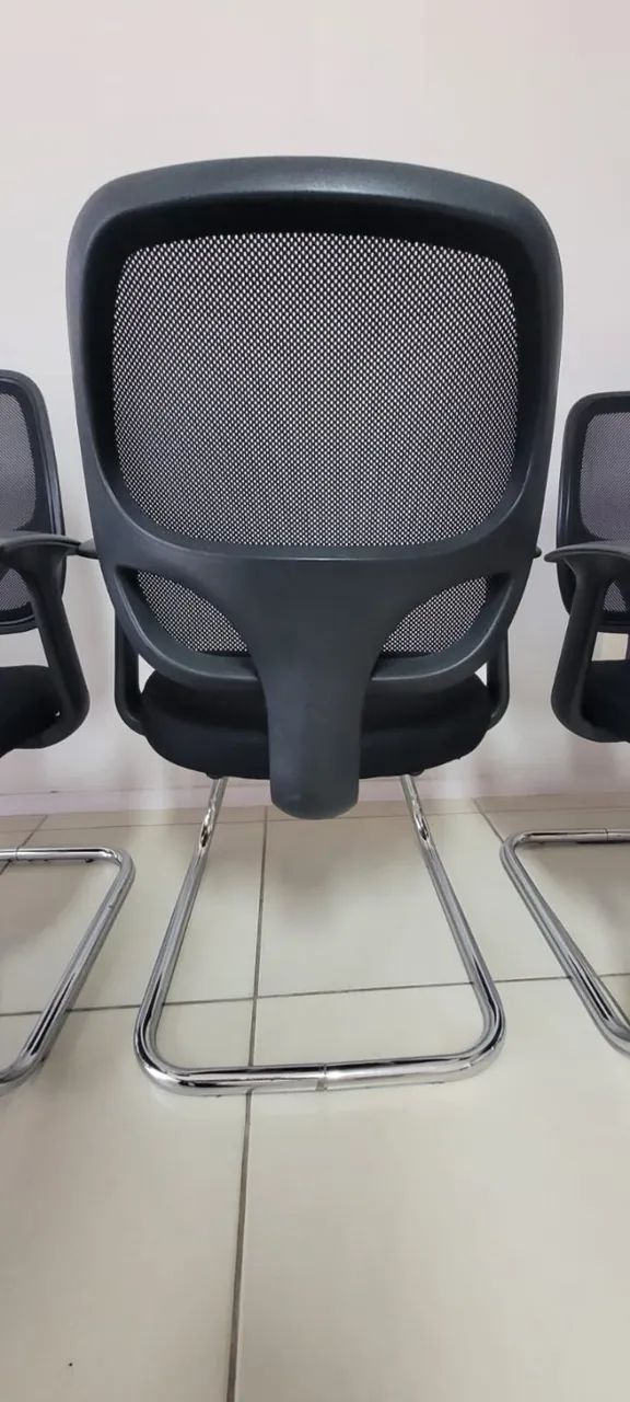 Cadeiras de Escritório com Braços e Encosto Mesh - Foto 3
