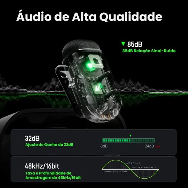 Microfone Sem fio | ANC iA 4 Níveis | MAONO T1 Mini | Tipo-C | -Entrega Grátis- - Foto 2