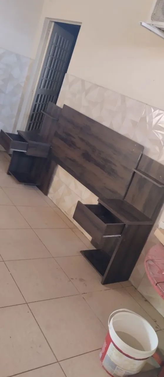 Cabeceira, cama casal com duas gavetas. *65 - Foto 2