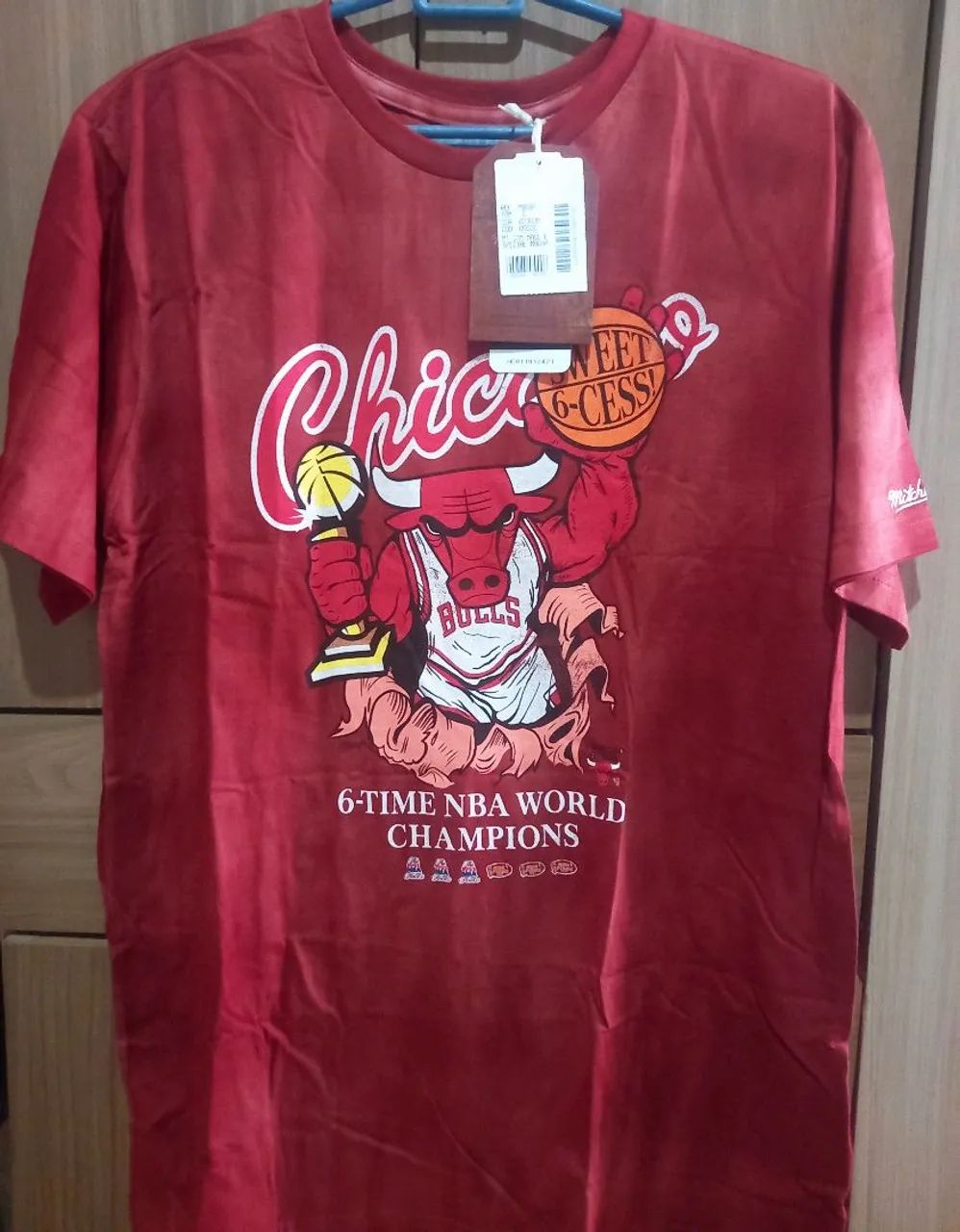 Camiseta bulls mitchell  and ness die tey G 