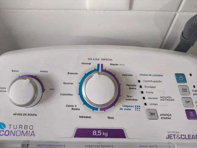 Lava roupas - Electrolux (Turbo economia) 8,5 Kg - Semi Nova - Foto 2