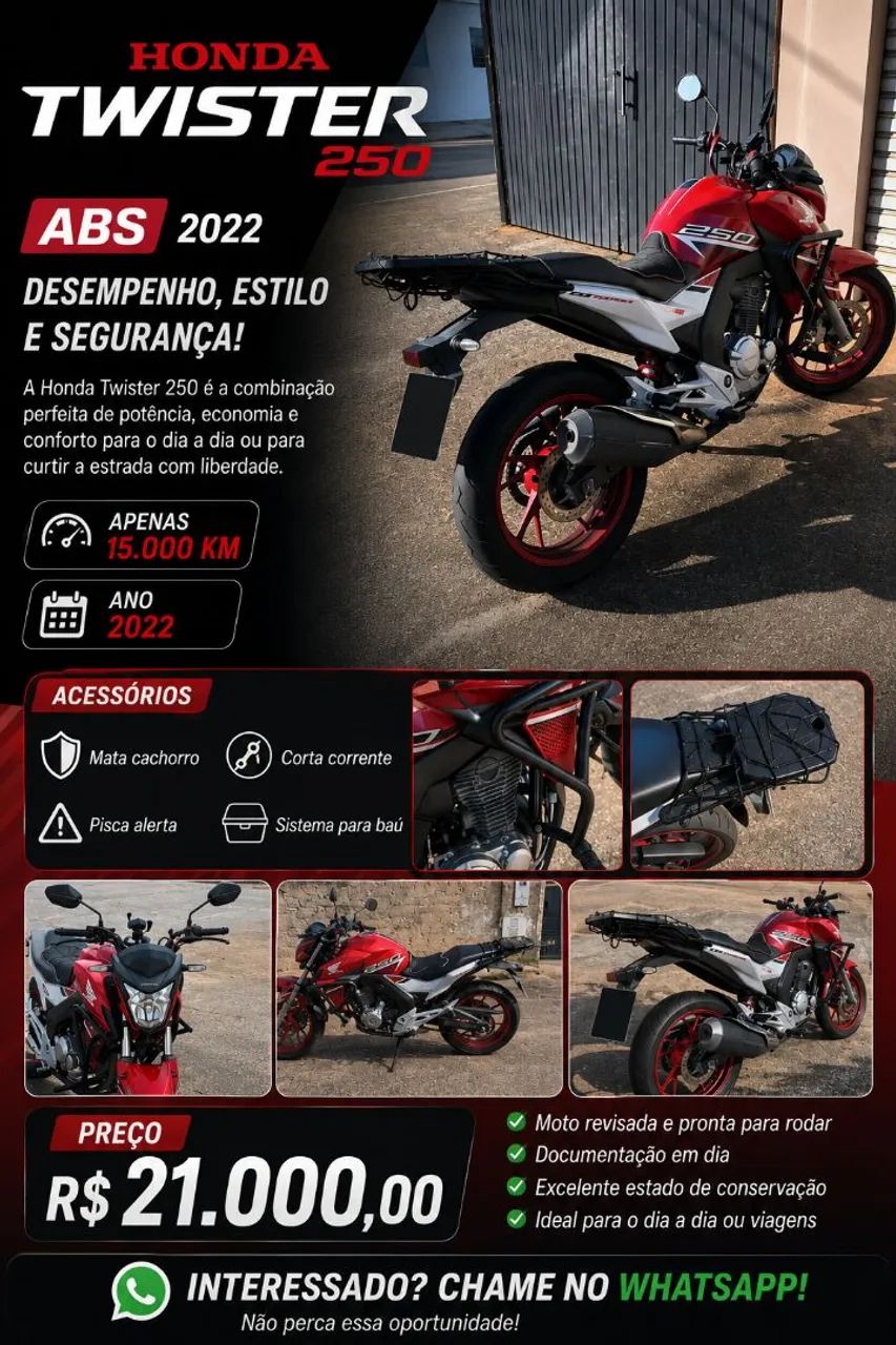 Honda Twister 250 abs  - Foto 5