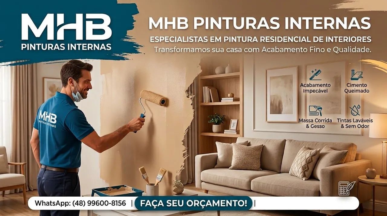 Pinturas internas residências. 