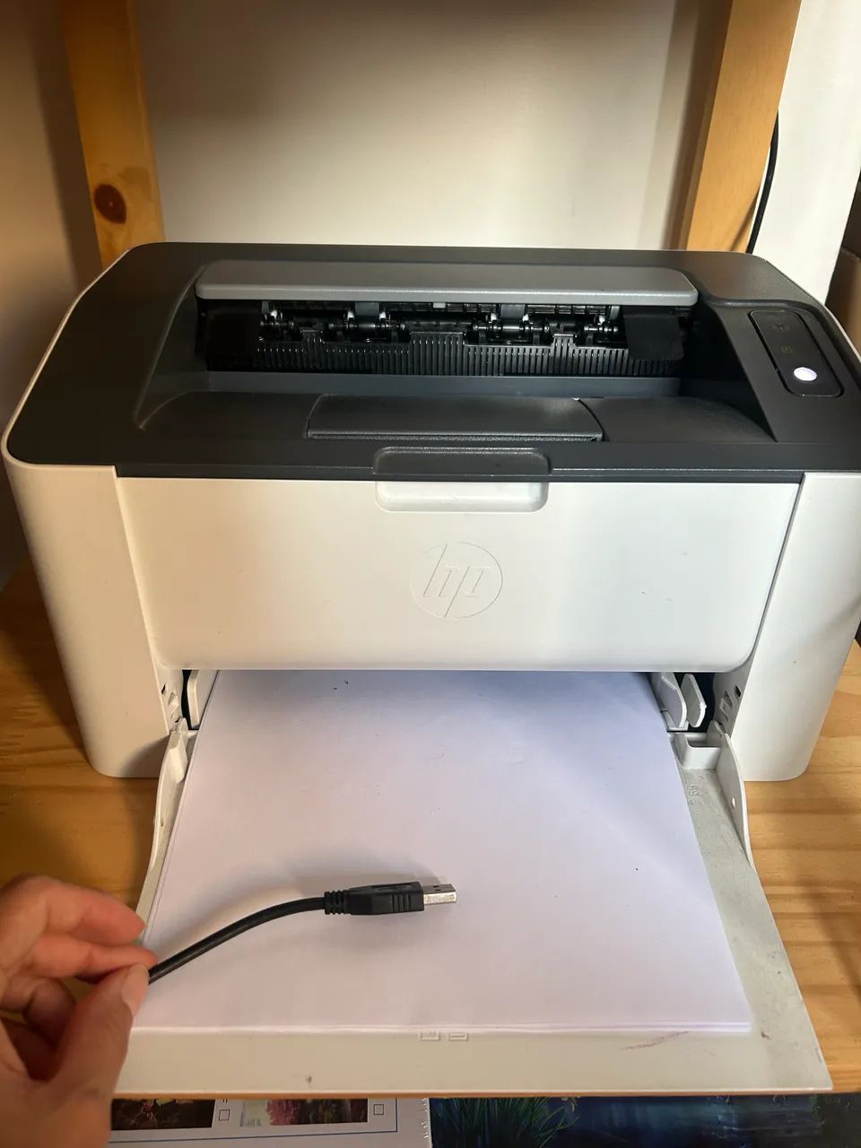 Impressora Hp 107 sem fio monocromática  - Foto 2