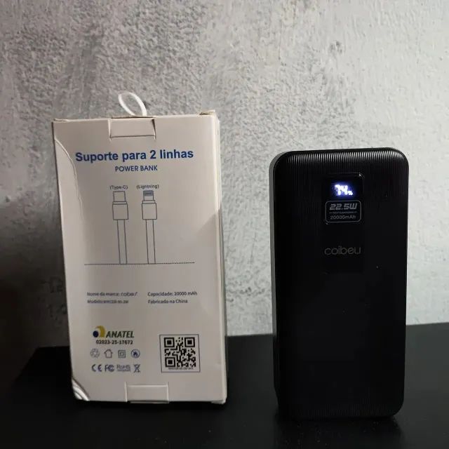 Powerbank Coibeu 10000mah Super rápida 22,5W Para iPhone e Android
