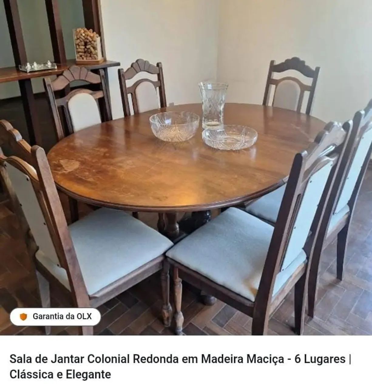 Mesa 6 cadeira relíquia 