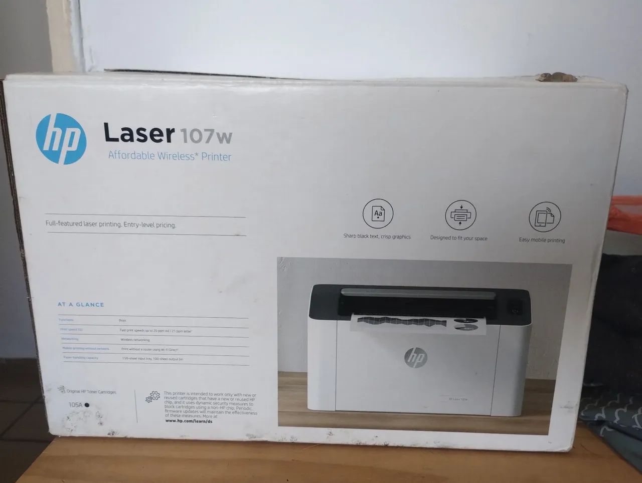 Impressora Laser  HP 107W - Foto 2