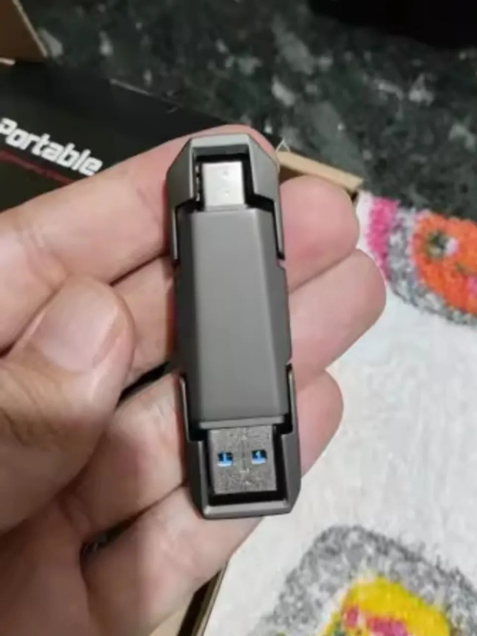 Pen Drive KOOTION 512GB | USB 3.2 + Dupla Conexão USB-A e USB-C  - Foto 3