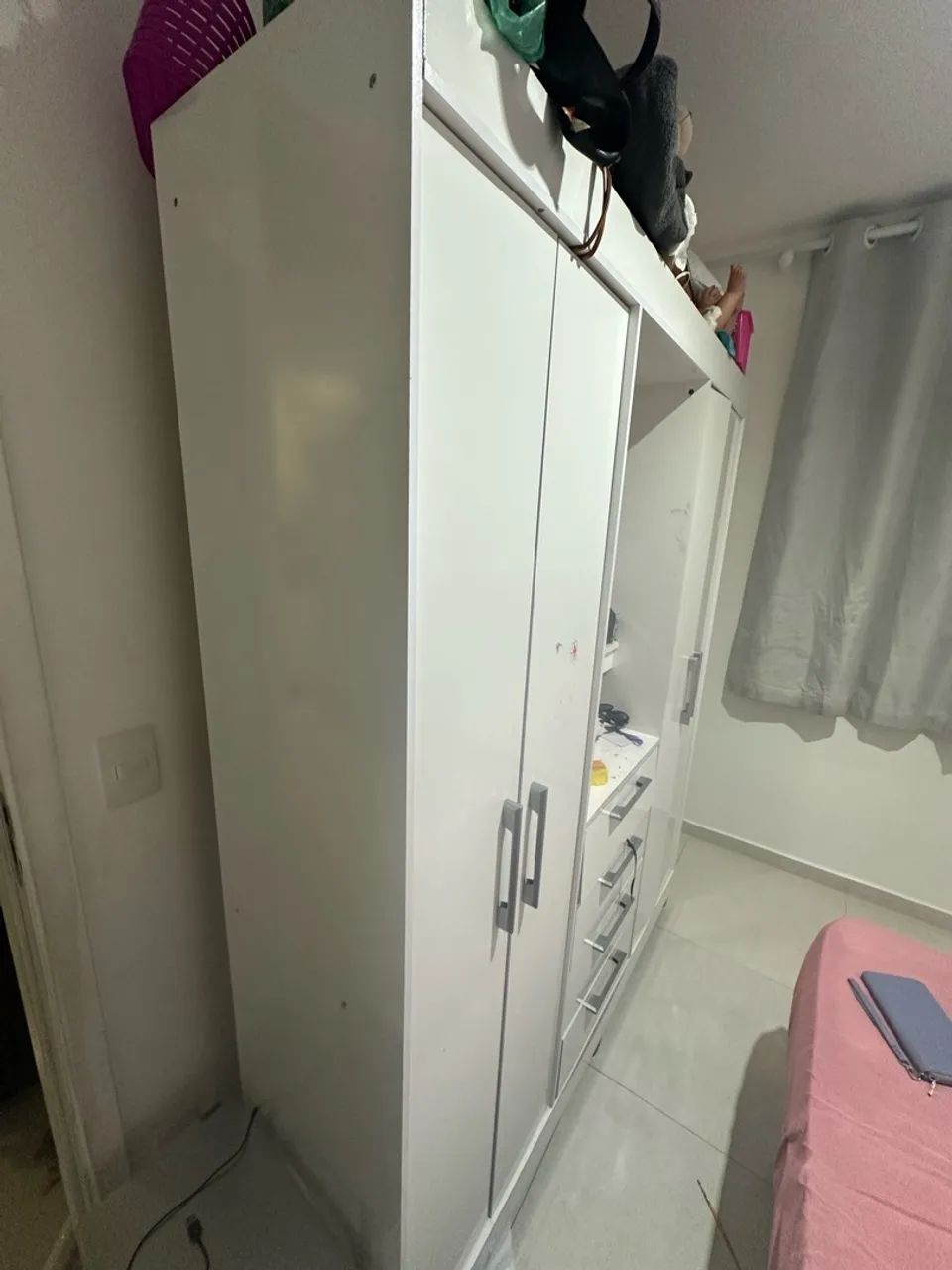 Doando guarda roupa solteiro  - Foto 4