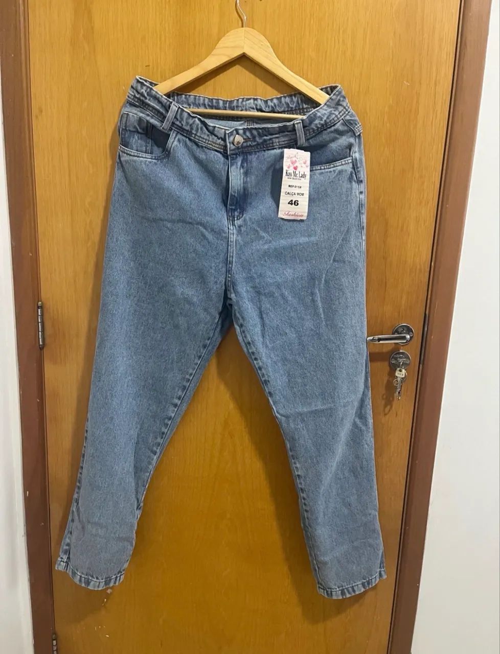 Calça MOM Jeans 46 - Foto 2