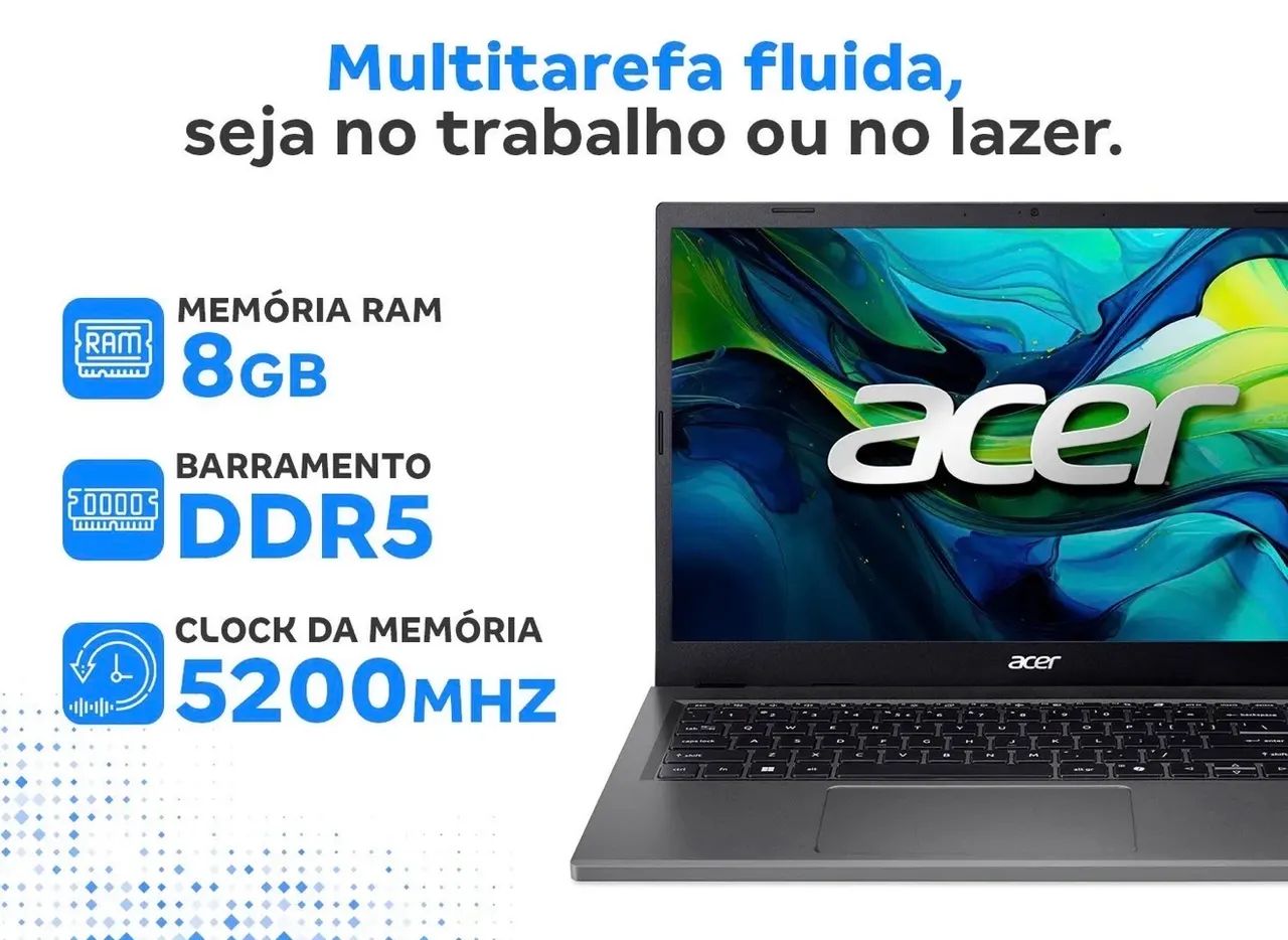 Notebook Acer Aspire Go I5 8GB RAM 512GB SSD - Foto 2