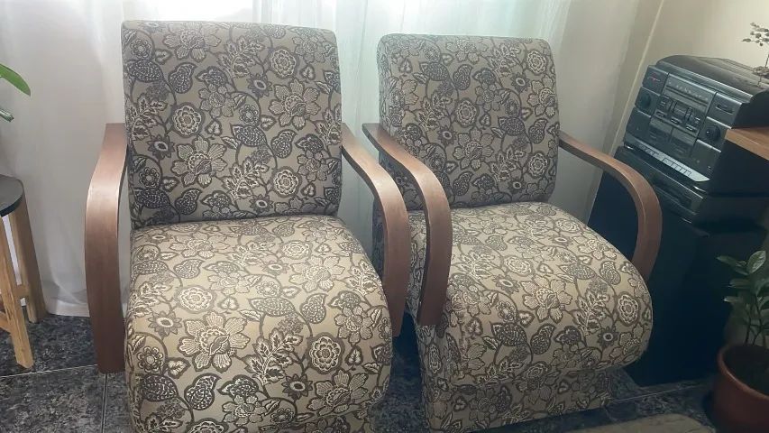 Poltronas de tecido 