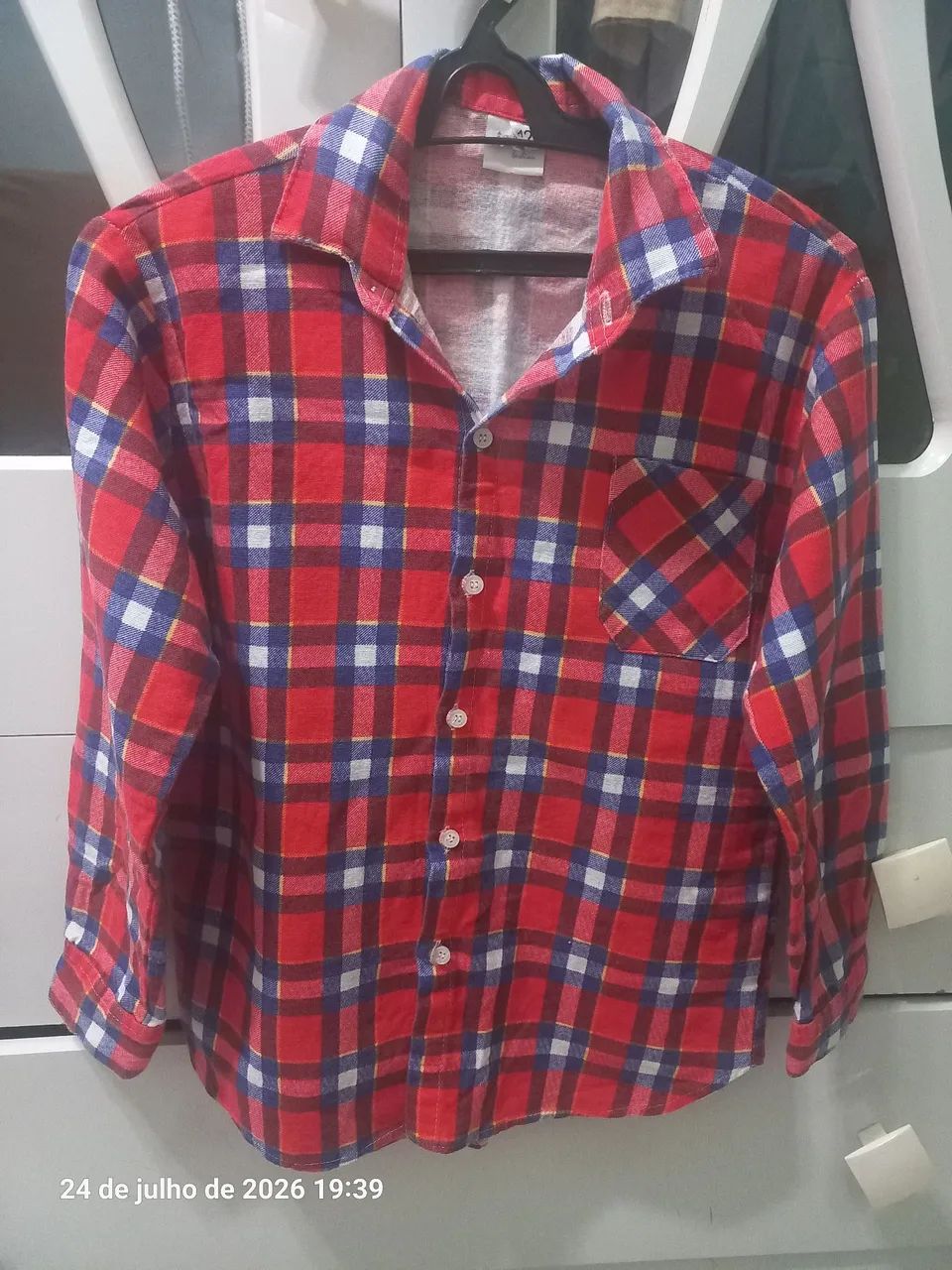 Camisa Xadrez e short